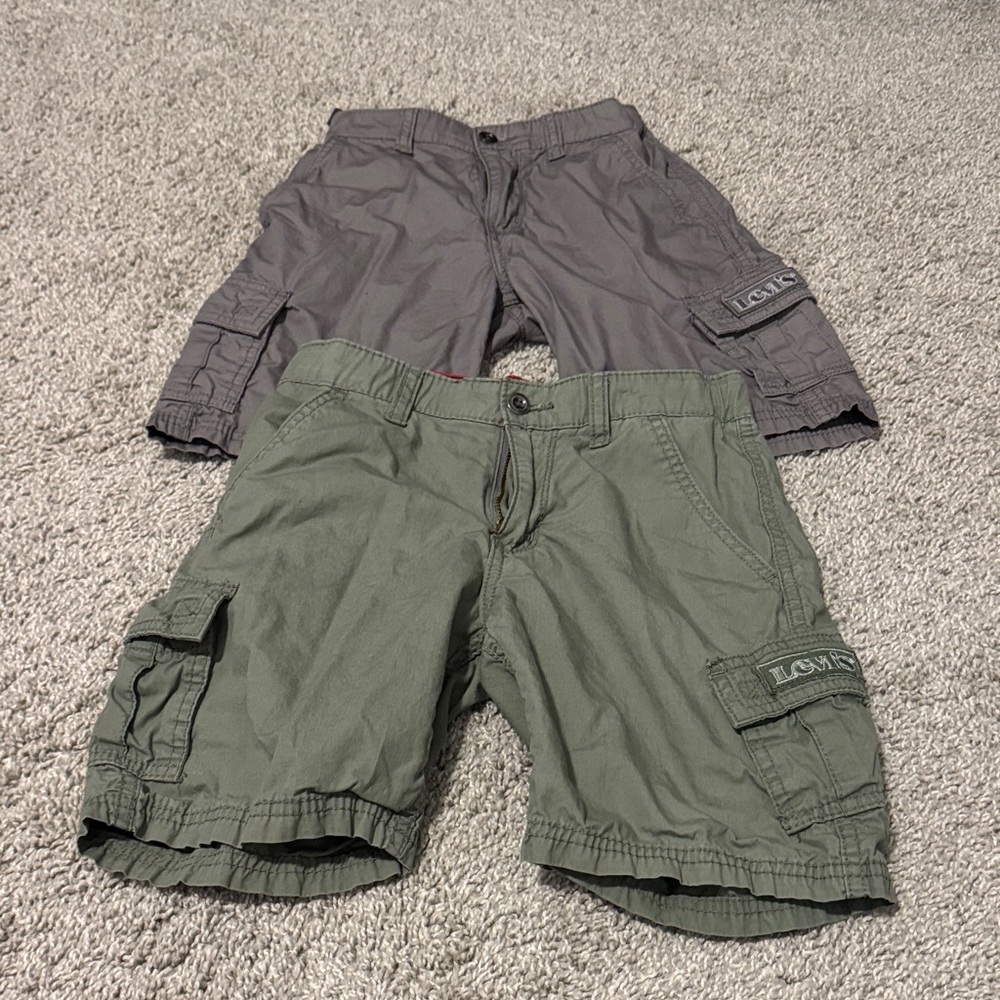 Levi's Kids Cargo Shorts - Green and Gray